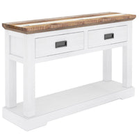 Orville Console Hallway Entry Table 125cm Solid Acacia Timber Wood - Multi Color living room Kings Warehouse 