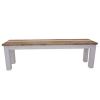 Orville Dining Bench 150cm Solid Acacia Wood Home Dinner Furniture - Multi Color Kings Warehouse 