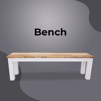 Orville Dining Bench 170cm Solid Acacia Wood Home Dinner Furniture - Multi Color Kings Warehouse 