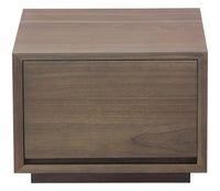 Oscar 1 Drawer Low Bedside Table (Latte) Furniture Kings Warehouse 