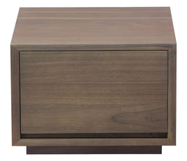 Oscar 1 Drawer Low Bedside Table (Latte) Furniture Kings Warehouse 