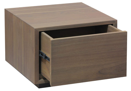 Oscar 1 Drawer Low Bedside Table (Latte) Furniture Kings Warehouse 