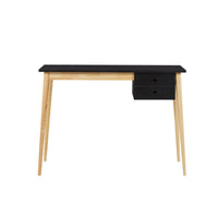 Oslo Desk with Drawer in Black & Natural Kings Warehouse 