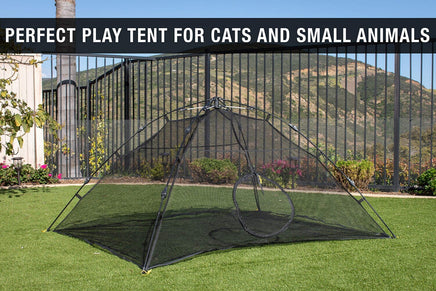 Outdoor Cat Enclosures Indoor Cats Portable Tent, Cat Tunnel, Playhouse Play Tents Small Animals Pet Care Kings Warehouse 