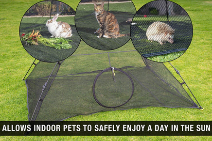 Outdoor Cat Enclosures Indoor Cats Portable Tent, Cat Tunnel, Playhouse Play Tents Small Animals Pet Care Kings Warehouse 