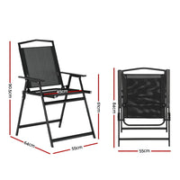 Outdoor Chairs Portable Folding Camping Chair Steel Patio Furniture Furniture Kings Warehouse 