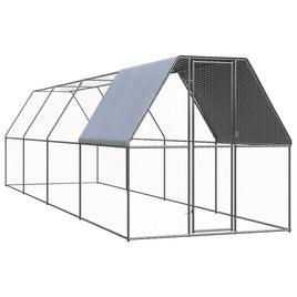 Outdoor Chicken Cage 2x2x2 m Galvanised Steel Kings Warehouse 