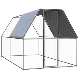 Outdoor Chicken Cage 2x2x2 m Galvanised Steel Kings Warehouse