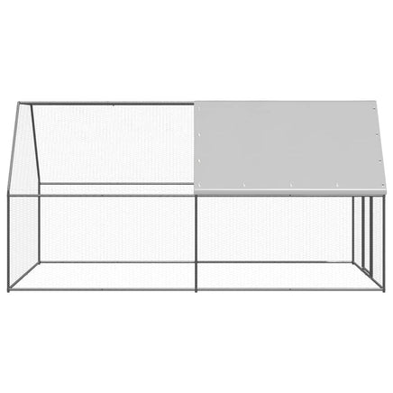 Outdoor Chicken Cage 2x2x2 m Galvanised Steel Kings Warehouse 