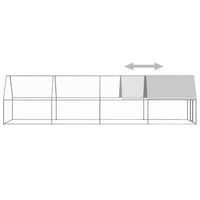 Outdoor Chicken Cage 2x2x2 m Galvanised Steel Kings Warehouse 
