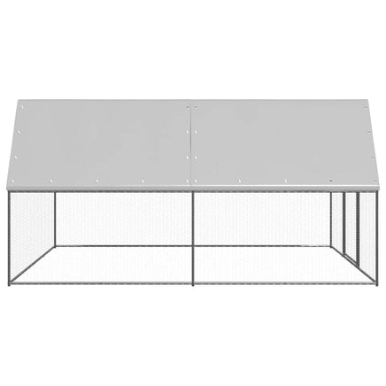 Outdoor Chicken Cage 3x4x2 m Galvanised Steel Kings Warehouse 