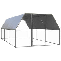 Outdoor Chicken Cage 3x6x2 m Galvanised Steel Kings Warehouse 