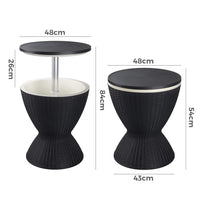Outdoor Cool Bar Ice Cooler Table Black Kings Warehouse 
