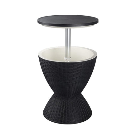 Outdoor Cool Bar Ice Cooler Table Black Kings Warehouse 