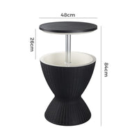 Outdoor Cool Bar Ice Cooler Table Black Kings Warehouse 
