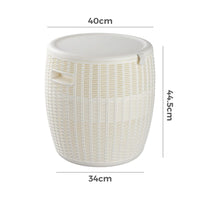 Outdoor Cool Bar Storage Stool White Kings Warehouse 