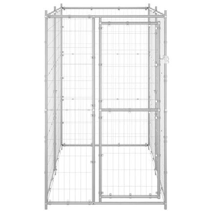 Outdoor Dog Kennel Galvanised Steel 110x220x180 cm Easter Eggciting Deals Kings Warehouse 