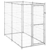 Outdoor Dog Kennel Galvanised Steel 110x220x180 cm Easter Eggciting Deals Kings Warehouse 