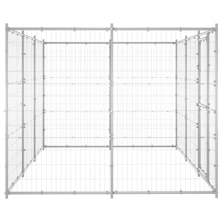 Outdoor Dog Kennel Galvanised Steel 7.26 m² Kings Warehouse 