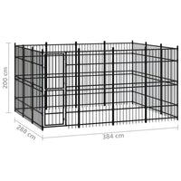Outdoor Dog Kennel Steel 11.06 m² Kings Warehouse 
