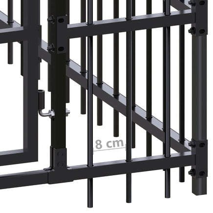 Outdoor Dog Kennel Steel 11.06 m² Kings Warehouse 