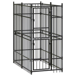 Outdoor Dog Kennel Steel 1.84 m² Kings Warehouse 