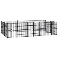 Outdoor Dog Kennel Steel 36.86 m² Kings Warehouse 