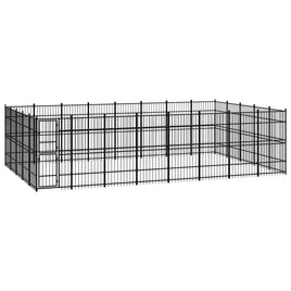 Outdoor Dog Kennel Steel 36.86 m² Kings Warehouse 