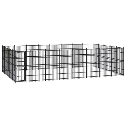 Outdoor Dog Kennel Steel 36.86 m² Kings Warehouse 