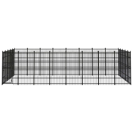 Outdoor Dog Kennel Steel 36.86 m² Kings Warehouse 