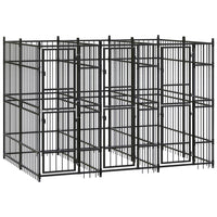 Outdoor Dog Kennel Steel 5.53 m² Kings Warehouse 