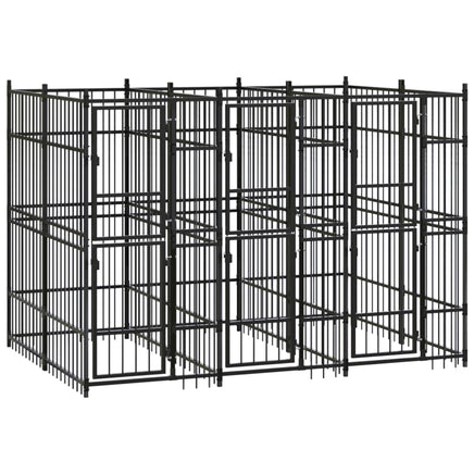 Outdoor Dog Kennel Steel 5.53 m² Kings Warehouse 