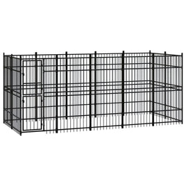 Outdoor Dog Kennel Steel 9.22 m² Kings Warehouse 