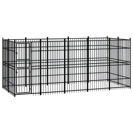 Outdoor Dog Kennel Steel 9.22 m² Kings Warehouse 
