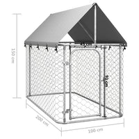 Outdoor Dog Kennel with Roof 200x100x150 cm BestSellers Kings Warehouse 