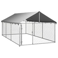 Outdoor Dog Kennel with Roof 400x200x150 cm BestSellers Kings Warehouse 