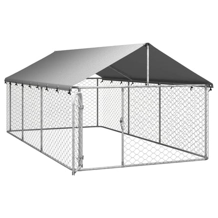 Outdoor Dog Kennel with Roof 400x200x150 cm BestSellers Kings Warehouse 