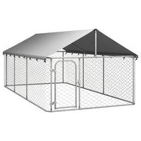 Outdoor Dog Kennel with Roof 400x200x150 cm BestSellers Kings Warehouse 