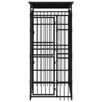 Outdoor Dog Kennel with Roof Steel 1.84 m² Kings Warehouse 
