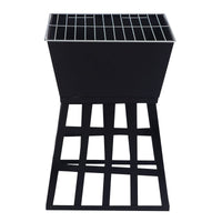 Outdoor Fire Pit for BBQ, Grilling, Cooking, Camping- Portable Brazier with Reversible Stand for Backyard Kings Warehouse 