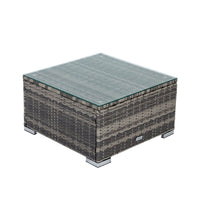 Outdoor Modular Lounge Sofa with Wicker End Table Set Afterpay Day Kings Warehouse 