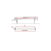 Outdoor Roller Blind Sun Screen Awning With Aluminium Hood 1.8, Home & Garden Kings Warehouse 