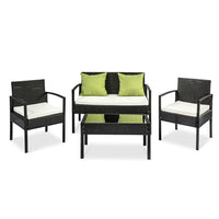 Outdoor Sofa Set Wicker Lounge Setting Table and Chairs Patio Furniture Furniture Kings Warehouse 