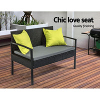 Outdoor Sofa Set Wicker Lounge Setting Table and Chairs Storage Cover Furniture Kings Warehouse 