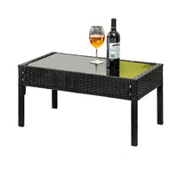 Outdoor Sofa Set Wicker Lounge Setting Table and Chairs Storage Cover Furniture Kings Warehouse 