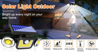 Outdoor Solar Lights with 3 Adjustable Head for Porch Garden Patio Kings Warehouse 