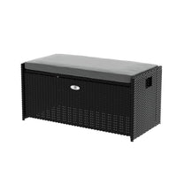 Outdoor Storage Bench Box Garden Sheds Tools Wicker Cushion Patio Chair Kings Warehouse 