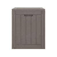 Outdoor Storage Box 118L Container Lockable Garden Toy Tool Shed Grey Furniture Kings Warehouse 