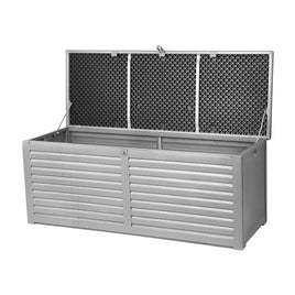 Outdoor Storage Box 390L Container Lockable Garden Bench Tools Toy Shed Black Furniture Kings Warehouse 