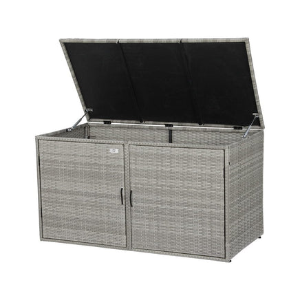Outdoor Storage Cabinet Box Deck Wicker Shelf Chest Garden Shed Tools Kings Warehouse 